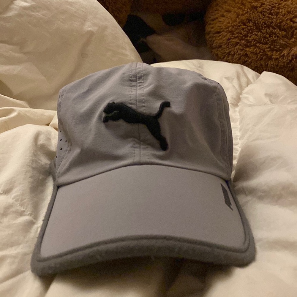 Grey Puma activewear cap
